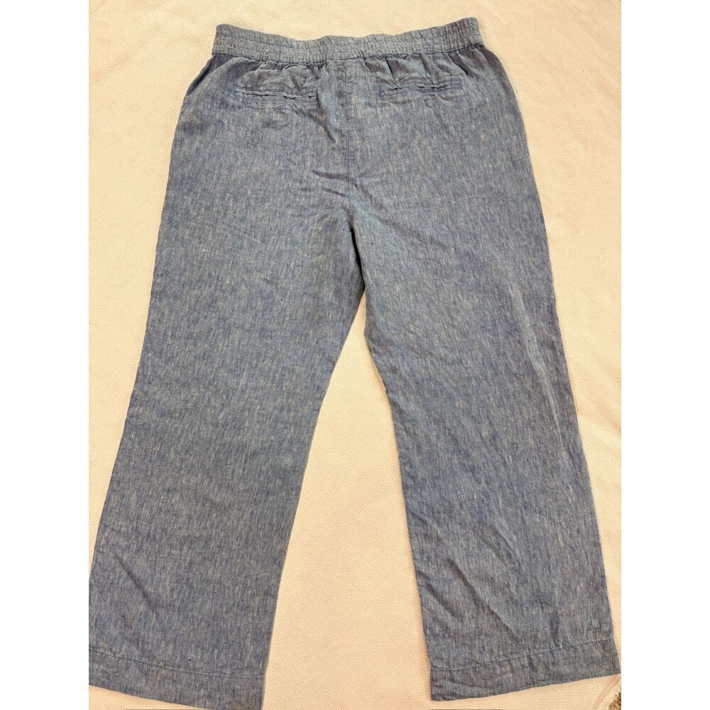 Chico’s blue Linen Blend Wide-Leg Pants|beach beachy vacation breezy summer
